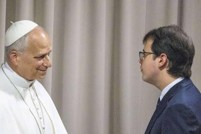 Chris Olah with Pope Leo XIV